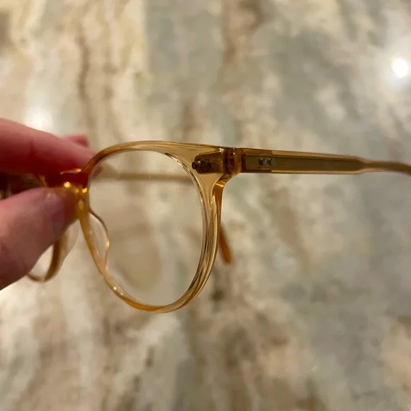 Exceptional Garrett Leight glasses frame, model WINWARD in amber, Jaguar case - Picture 3 of 9